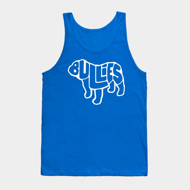 Letter Dog Design Clear Tank Top by Bullies Brand